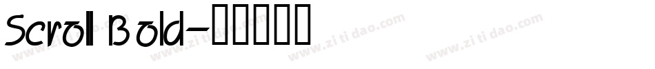 Scroll Bold字体转换